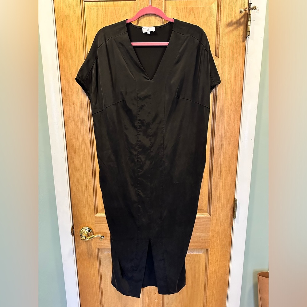 Universal Standard for J Crew cupro tunic split hem dress